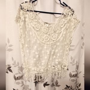 Womens vintage handmade estate cover top
